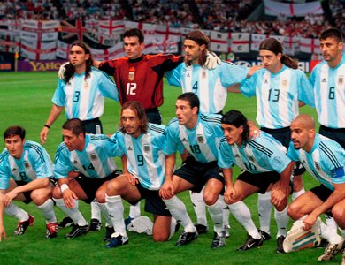 La casaca que utilizó Argentina en el 2002 (Fotobaires)